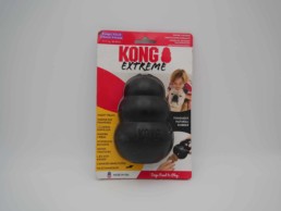 Jouet KONG Extreme noir pour chien – caoutchouc ultra-robuste, rebond imprévisible