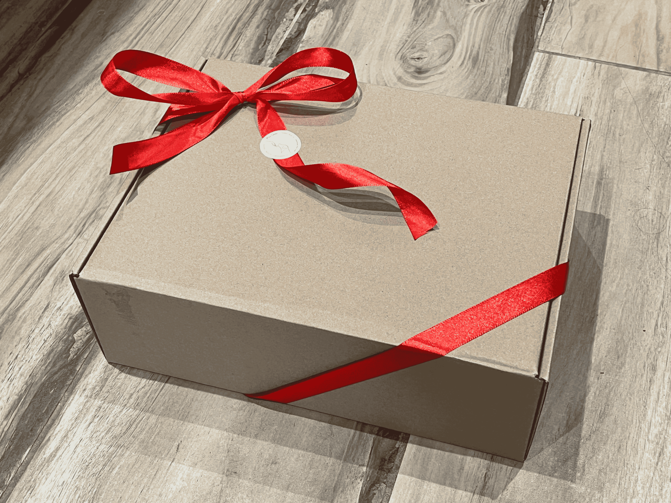 Box de Noël pour chien Pôle Canin Bordeaux – coffret cadeau personnalisé avec peluche, friandises naturelles et mastications